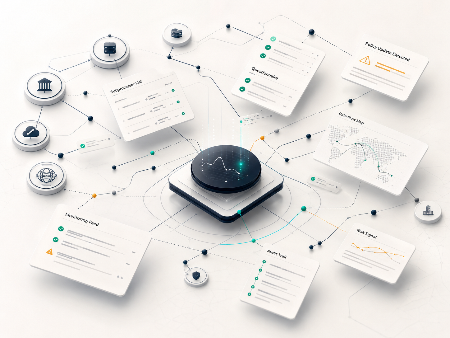 DPAFlow vendor monitoring network and source status overview